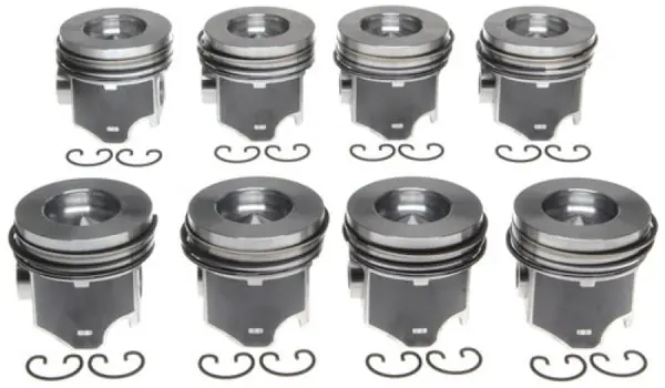 Hassle-Free Returns Mahle OE Ford 6.4L Diesel STD 2008-2010 F-250/F-350/F-450/F-550 Piston Set (Set of 8)