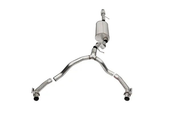 Money Back Guarantee Corsa 21-25 Cadillac Escalade 6.2L Dual Rear 3.5/2.75in Sport Cat-Back Exhaust Uses Factory Bezels