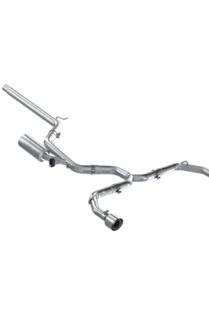 One Day Deal MBRP 2022 Volkswagen Golf GTI MK8 T304 SS 3in Cat-Back Exhaust 2.5in Dual Split Rear w/ SS Tips