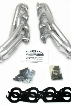 Popular JBA 88-93 GM Truck 7.4L BBC w/o A.I.R. 1-3/4in Primary Silver Ctd Cat4Ward Header