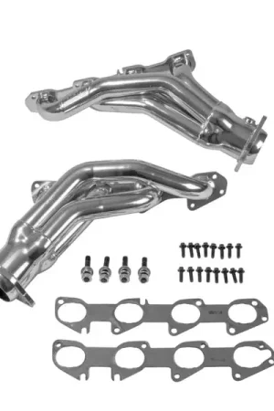BBK 11-20 Dodge Challenger Hemi 6.4L Shorty Tuned Length Exhaust Headers - 1-7/8in Silver Ceramic Crafted