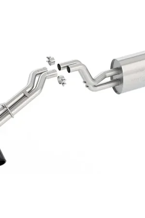 Affordable Ford Racing 2019 Ranger 2.3L Ecoboost Side Exit Cat-Back Exhaust System w/ Dual Black Chrome Tips