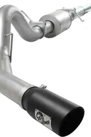 Bulk Order aFe Atlas Exhaust 4in Aluminized Cat-Back w/ 304 SS Black Tip 11-13 Ford F-150 EcoBoost V6 3.5L (tt)