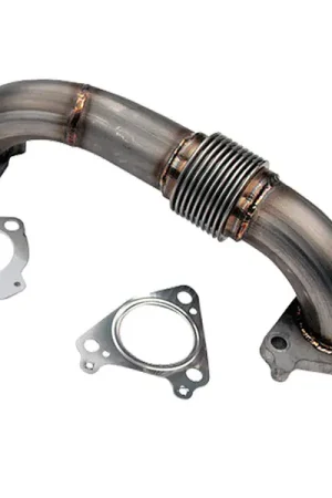 Wehrli 01-04 Chevrolet 6.6L Duramax LB7 2in Stainless Passenger Side Up Pipe w/Gaskets (Twin Turbo) Price Drop