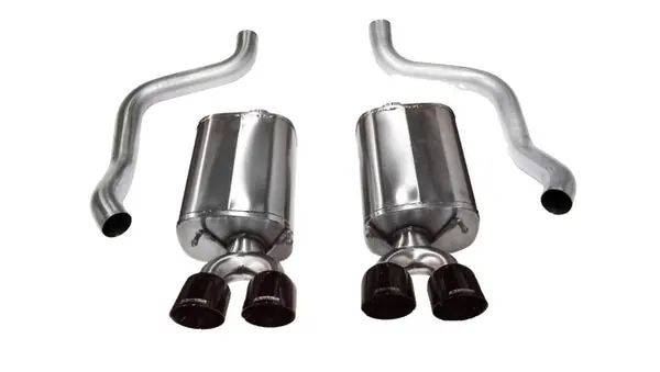 Corsa 2009-2013 Chevrolet Corvette C6 6.2L V8 Black Sport Axle-Back Exhaust High Quality