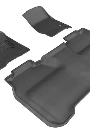 Top Pick 3D MAXpider 2014-2019 Chevrolet Silverado Crew Cab Kagu 1st & 2nd Row Floormats - Black