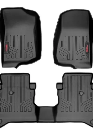 Top Rated Heavy Duty Floor Mats Front & Rear w/o Under Seat Lockable Storage 20-Up Gladiator JT Rough Country