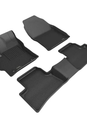 3D MAXpider 22-23 Toyota Corolla Cross FWD Kagu Black Floor Mats - Row 1/2 Fresh Stock
