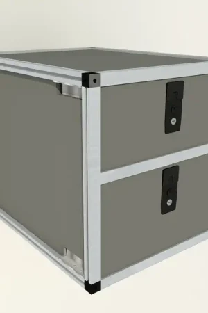 Double Drawer Module - 15 3/16" Wide x 25" Depth Clearance