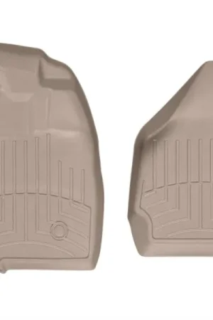 Money Back Guarantee WeatherTech 12+ Ford F250/F350/F450/F550 Front FloorLiner - Tan