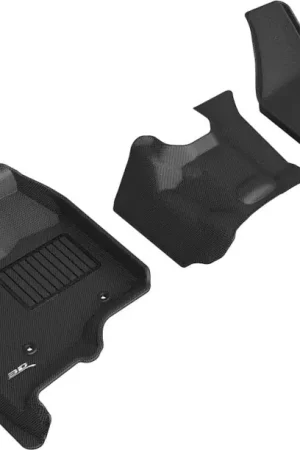 Clearance 3D MAXpider 12-16 Ford F-250 350 450 Bench Seat No Floor Shift Kagu 1st Row Floormats - Black