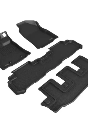 High Quality 3D MAXpider 19-24 Subaru Ascent Kagu Black Bench Seats R1 R2 R3