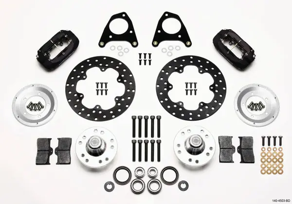 Fast Shipping Wilwood Forged Dynalite Front Drag Kit Drilled Rotor 87-93 Mustang 84-86 SVO 5 Lug