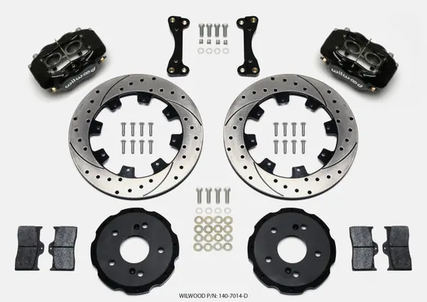 Wilwood Forged Dynalite Front Hat Kit 12.19in Drilled 02-06 Acura RSX-5 Lug Deal