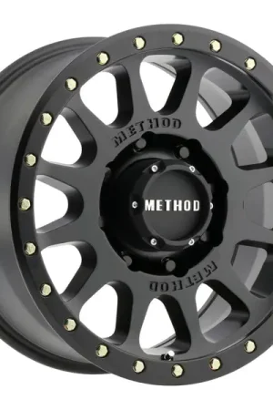 Genuine Method MR305 NV HD 18x9 +18mm Offset 8x180 130.81mm CB Matte Black Wheel