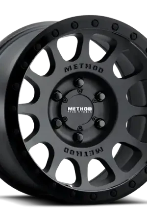 Best Choice Method MR305 NV 18x9 +18mm Offset 8x6.5 130.81mm CB Double Black Wheel