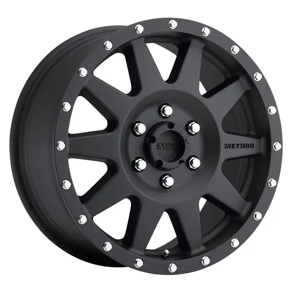 Low Price Method MR301 The Standard 17x7.5 +50mm Offset 6x130 84.1mm CB Matte Black Wheel