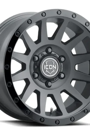 ICON Compression 17x8.5 6x5.5 25mm Offset 5.75in BS 95.1mm Bore Double Black Wheel Grab Now