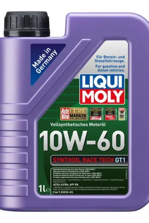 Direct From Manufacturer Liqui Moly Synthoil Race Tech GT1 10W-60 1L - 8908