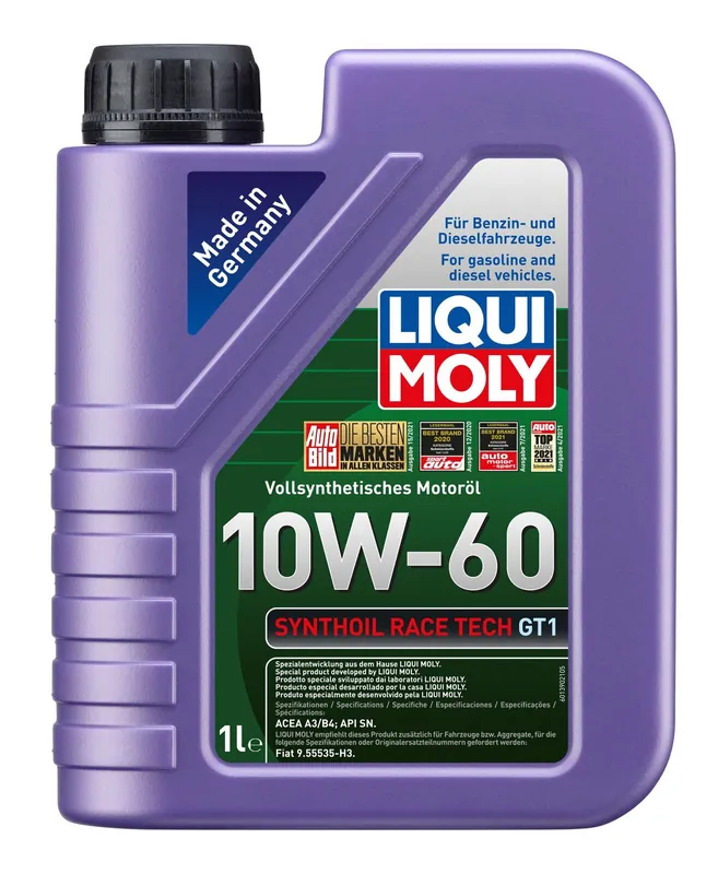 Direct From Manufacturer Liqui Moly Synthoil Race Tech GT1 10W-60 1L - 8908