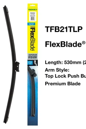 While Supplies Last Tridon Flexblade - Top Lock Push Button 21In - TFB21TLP