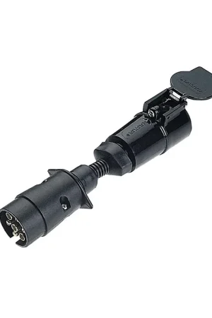 Express Delivery Narva 82260BL 5 Pin Large Round Socket on Car to 7 Pin Large Round Plug on Trailer