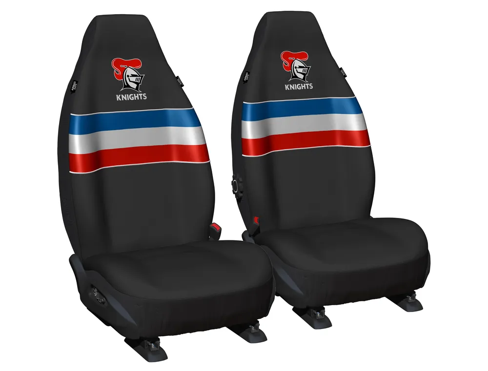 New Arrival NRL Seat Cover Knights Universal Size 60 Front Pair - PPNRLKNI6\\/2