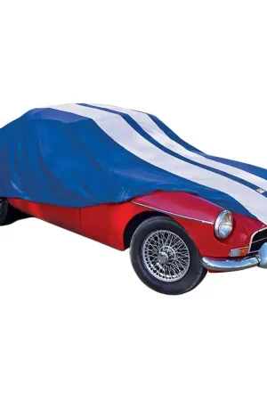Holiday Sale PCCovers Show Car Cover Extra Large - Blue \\u0026 White - PC40170XL-BL\\/W