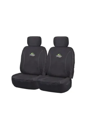 Worldwide Shipping MyCar Trailblazer Universal 30\\/35 Front Canvas Seat Cover - Black - TRA3504 (Bulky Item - Freight Applies)