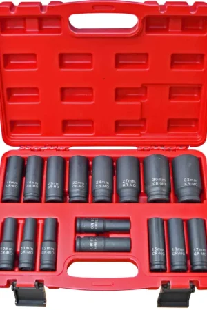 Direct From Factory PKTool 16pc 1\\/2 inch Dr Deep Impact Metric Socket Set - PT11362 (Pickup Only)