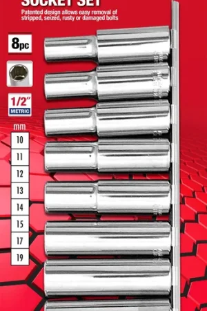 Hot Picks PKTool Socket Set - 8 Piece 1\\/2\\