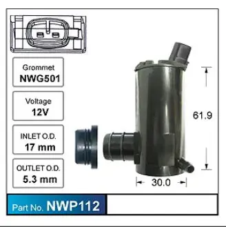 Free Delivery Nice Windscreen Washer Pump - NWP112