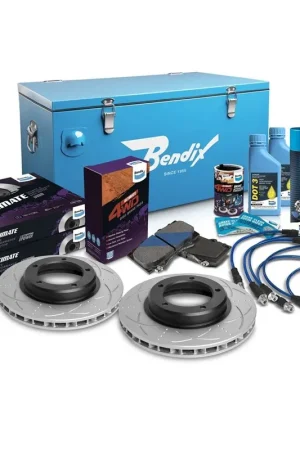 Limited Time Bendix Ultimate 4WD Front Brake Upgrade Kit for KUN Series Diesel Hilux with VSC (4\\