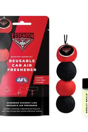 Modern Smelly Balls Essendon Bombers Reusable Car Air Freshener Set - AFL445AE