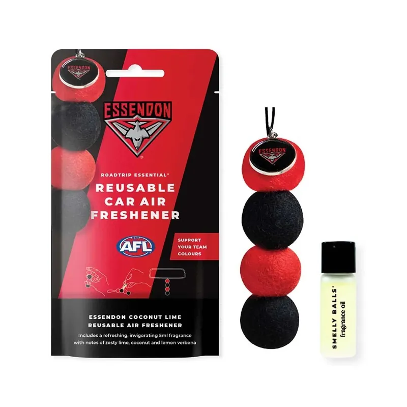 Modern Smelly Balls Essendon Bombers Reusable Car Air Freshener Set - AFL445AE