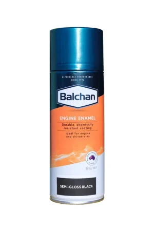 Seasonal Sale Balchan Engine Enamel Paint with Ceramic - Semi-Gloss Black - BAL102025