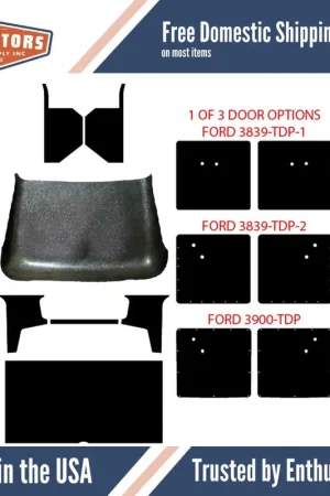 Latest Cowl/Dash Insulation Kit for 1938-1939 Ford Truck