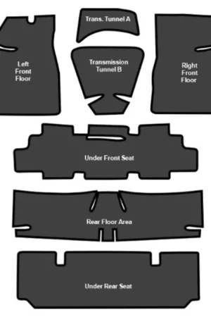 Hot Picks Sound Deadener for 1968-1971 Oldsmobile 442 Die Cut EVA Complete 7Pc