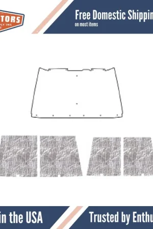 Hood Insulation Pad Heat Shield for 1987-1995 Jeep Wrangler YJ Free Returns