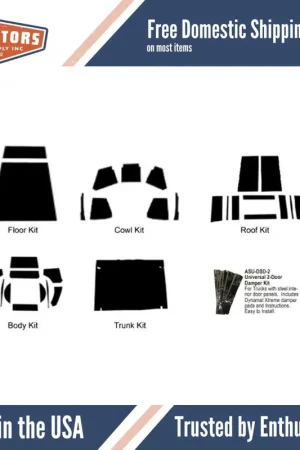 Insulation Sound Deadener Kit for 1926-1927 Ford Model T Coupe Acoustishield Time-Limited