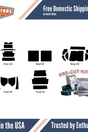 Insulation Sound Deadener Kit for 1928-1929 Ford Model A Roadster Kit Direct From Manufacturer