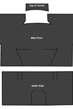 Genuine Sound Deadener for 1989-1991 Chevrolet R1500 Suburban EVA Passenger Area 3Pc