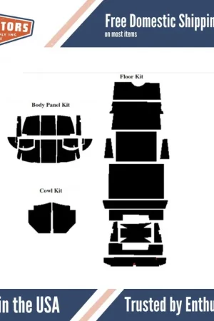 Cheap Kick Panel Insulation Kit for 1930-31 Model A Fordor Phaeton Front