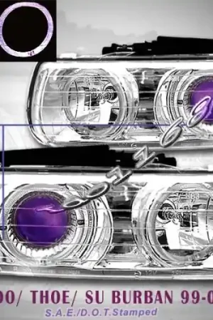 Chrome Clear Twin Halo Headlights Shop Now