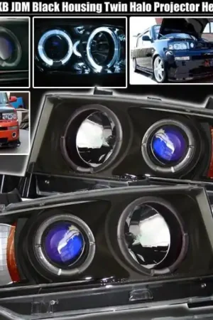 Top Rated Black Twin Halo Pro Headlights