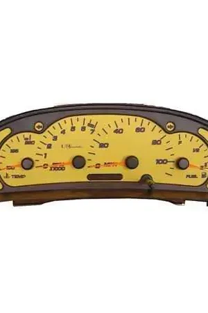 Next Day Delivery US Speedo Stainless Steel Gauge Face - Displays MPH - Tachometer - SUN0301