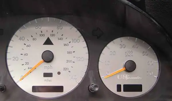 Professional Grade US Speedo Stainless Steel Gauge Face - ML0101