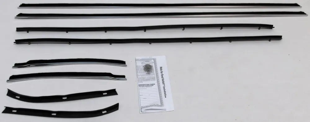 Window Sweeps Felt Kit Weatherstrip for 1967-1968 Mercury Cougar Cyclone Hardtop Place Order
