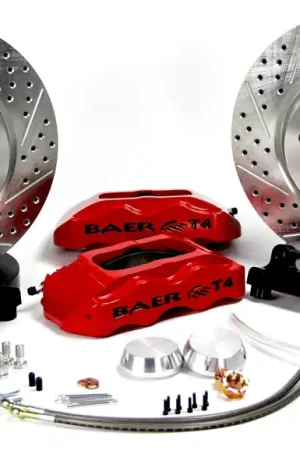 Deal Baer Brakes 4261288CY-X1 Baer Brakes 13" Track4 Front Brake Kit, Comp Yellow, SDZ, ARP Studs