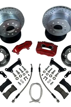 Baer Brakes 4262773FR Baer Brakes 11" SS4 Rear Brake Kit, Fire Red, SDZ Hassle-Free Returns